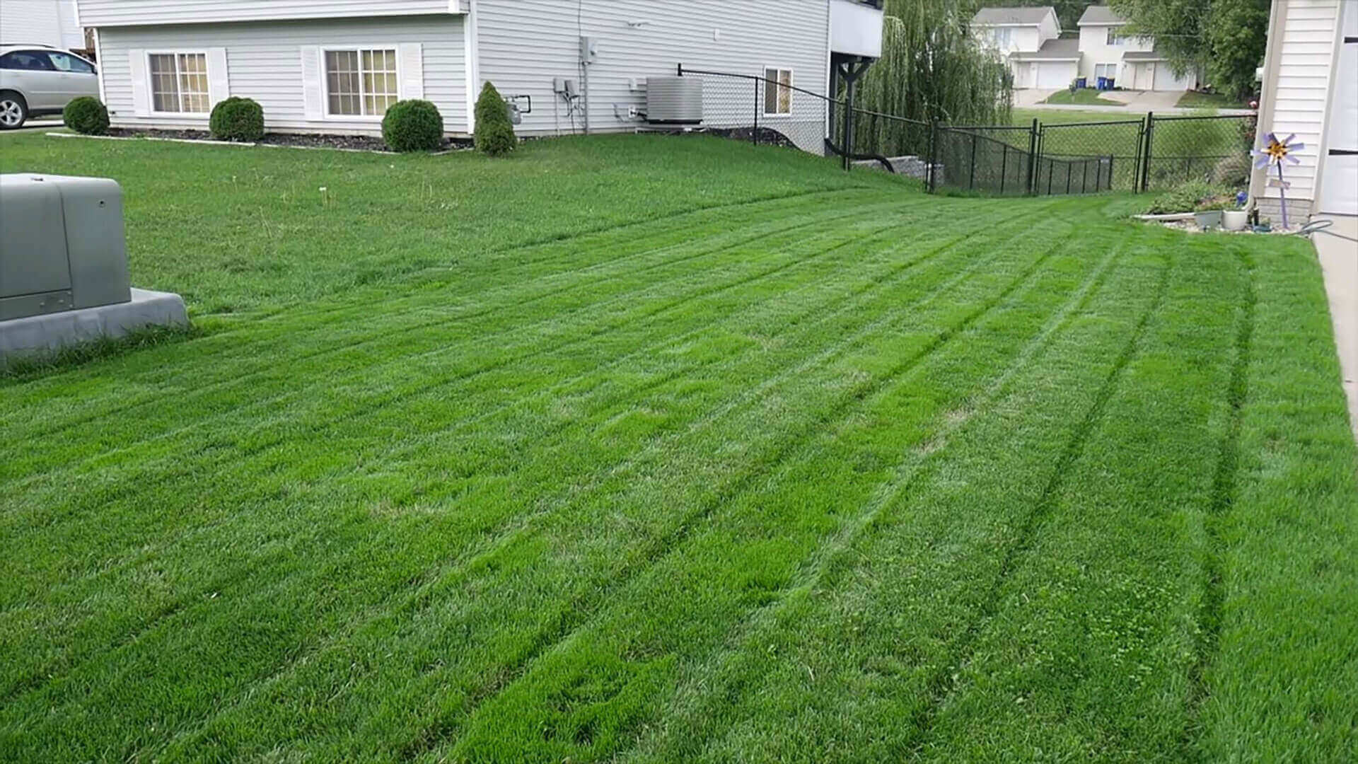 Seeding Lawn Restoration in Ridgefield CT by A-Z landscaping