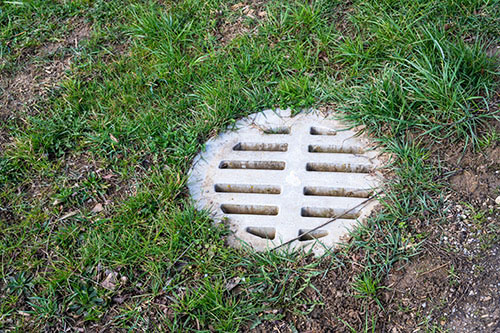 Exterior Drain Cleaning in Ridgefield CT img4 water drainage system A-Z Landscaping Ridgefield CT